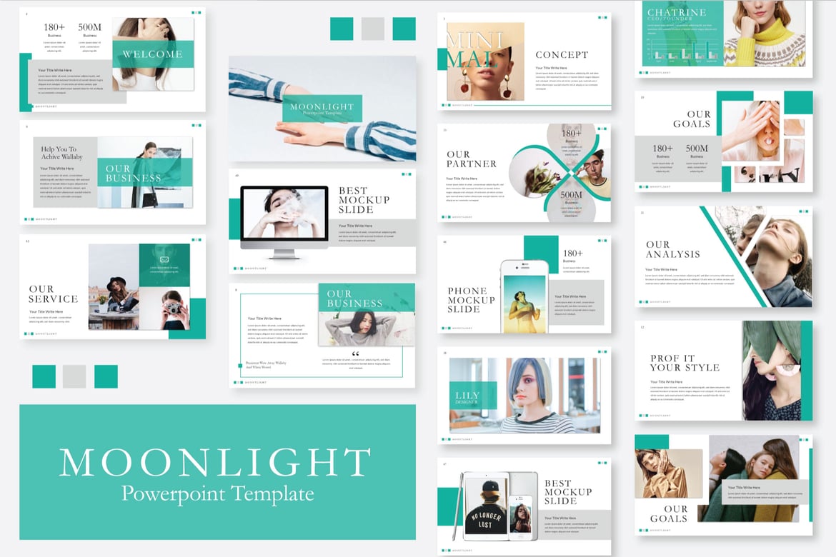 Template Powerpoint Moonlight yang Modern dan Profesional