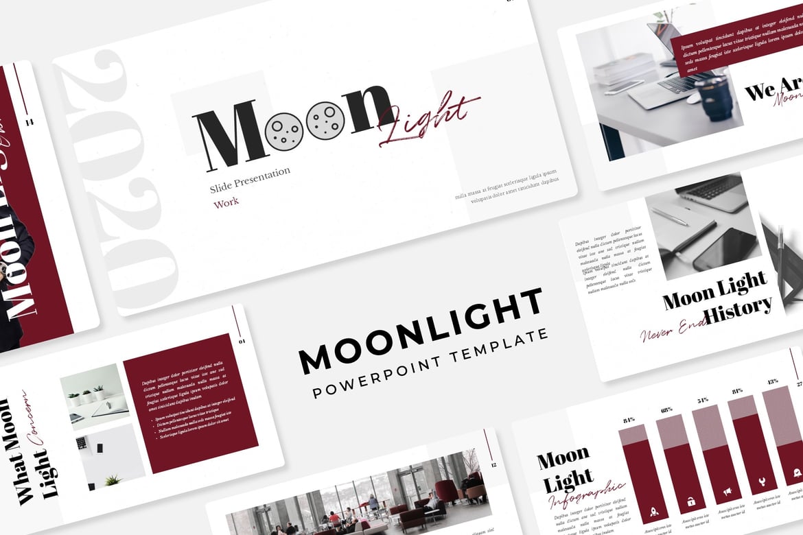 Template PowerPoint Moonlight: Presentasi yang Menawan dan Profesional