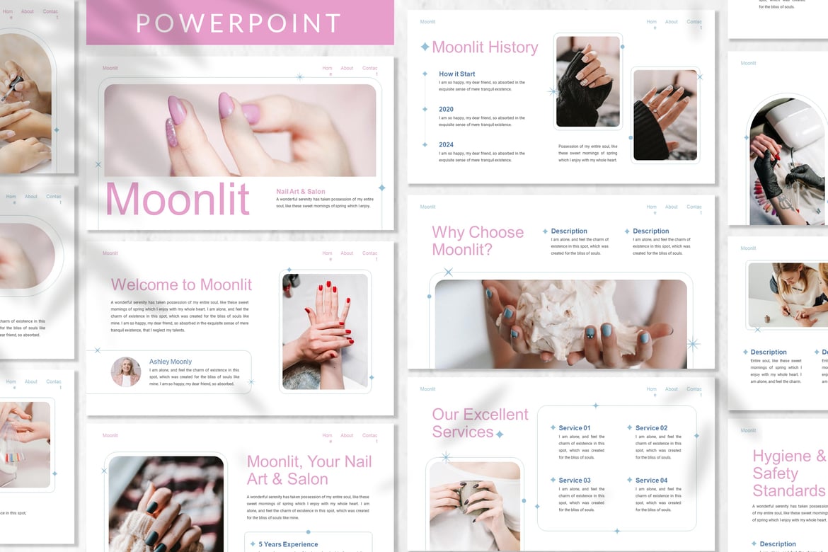 Template Powerpoint Moonlit - Solusi Presentasi Bisnis Modern