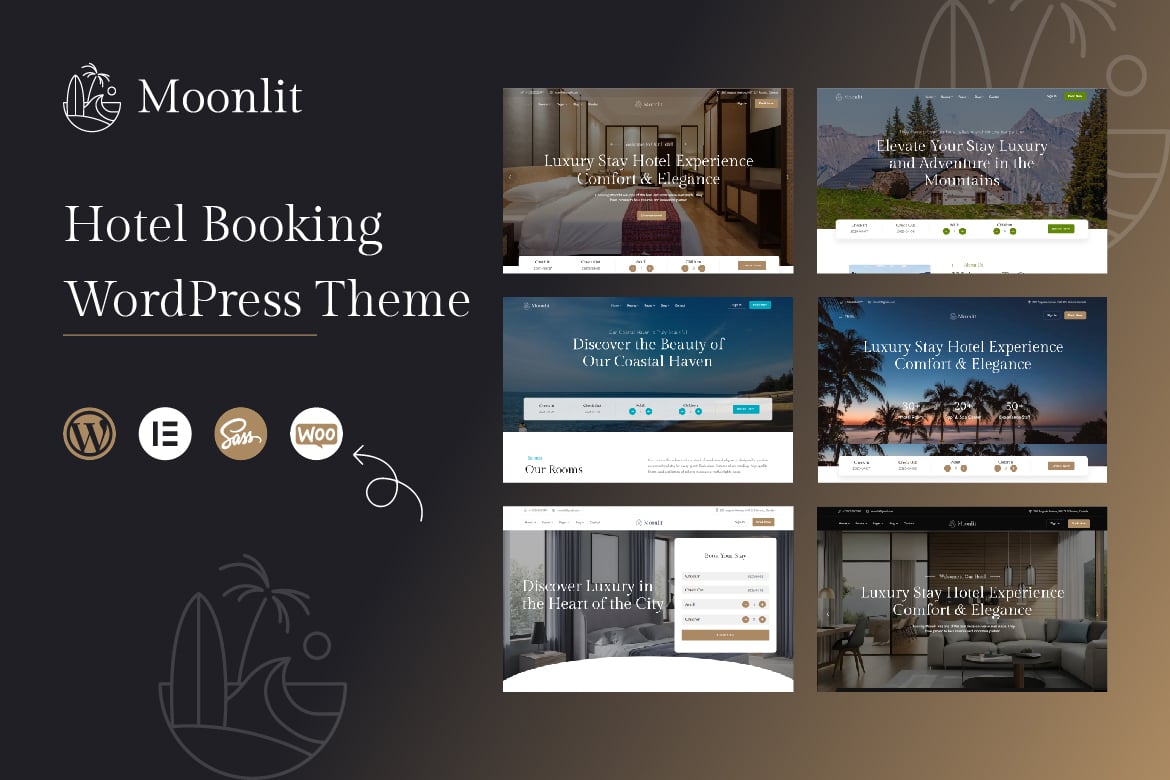 Moonlit - Tema WordPress Booking Hotel yang Elegan dan Fungsional