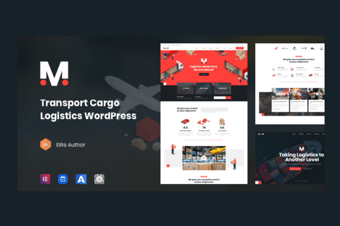 Tema WordPress Moovit untuk Logistik dan Transportasi
