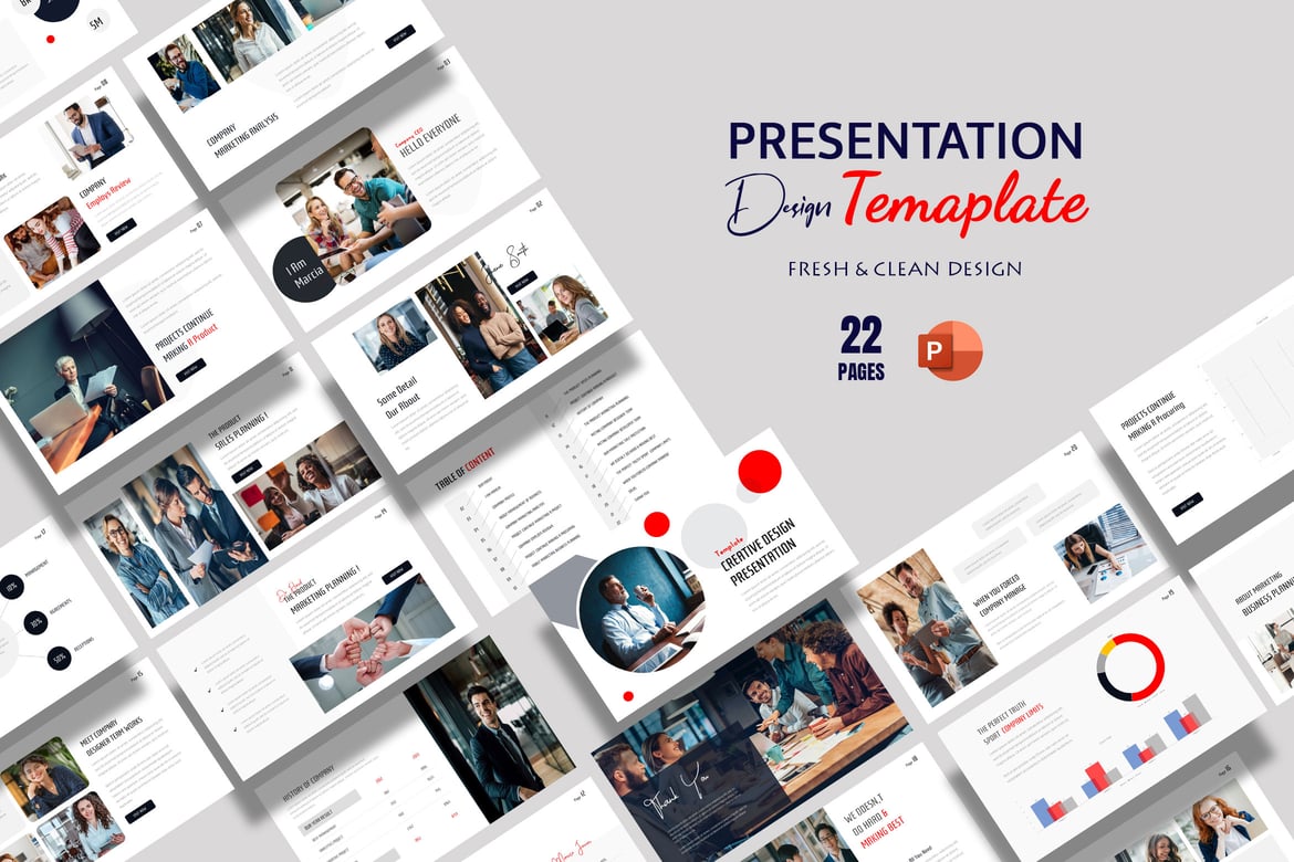 Template Presentasi PowerPoint Bisnis Morales yang Profesional
