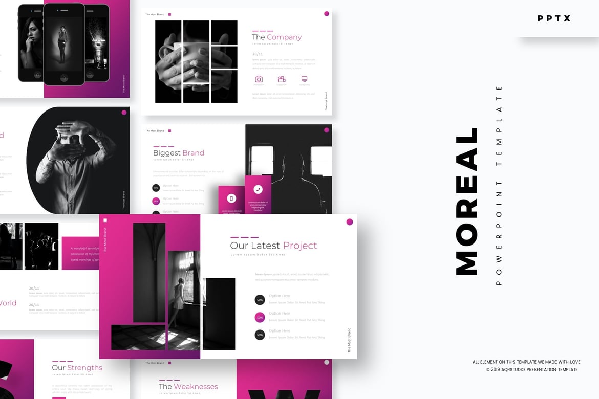 Template PowerPoint Moreal - Solusi Presentasi Sempurna