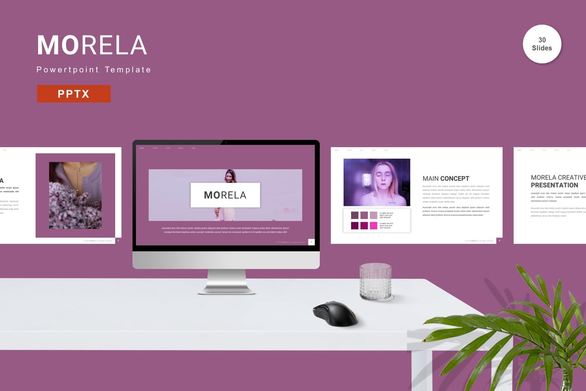 Template PowerPoint Morela - Solusi Presentasi Profesional Anda