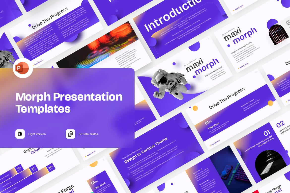 Template PowerPoint Morph yang Menarik dan Profesional