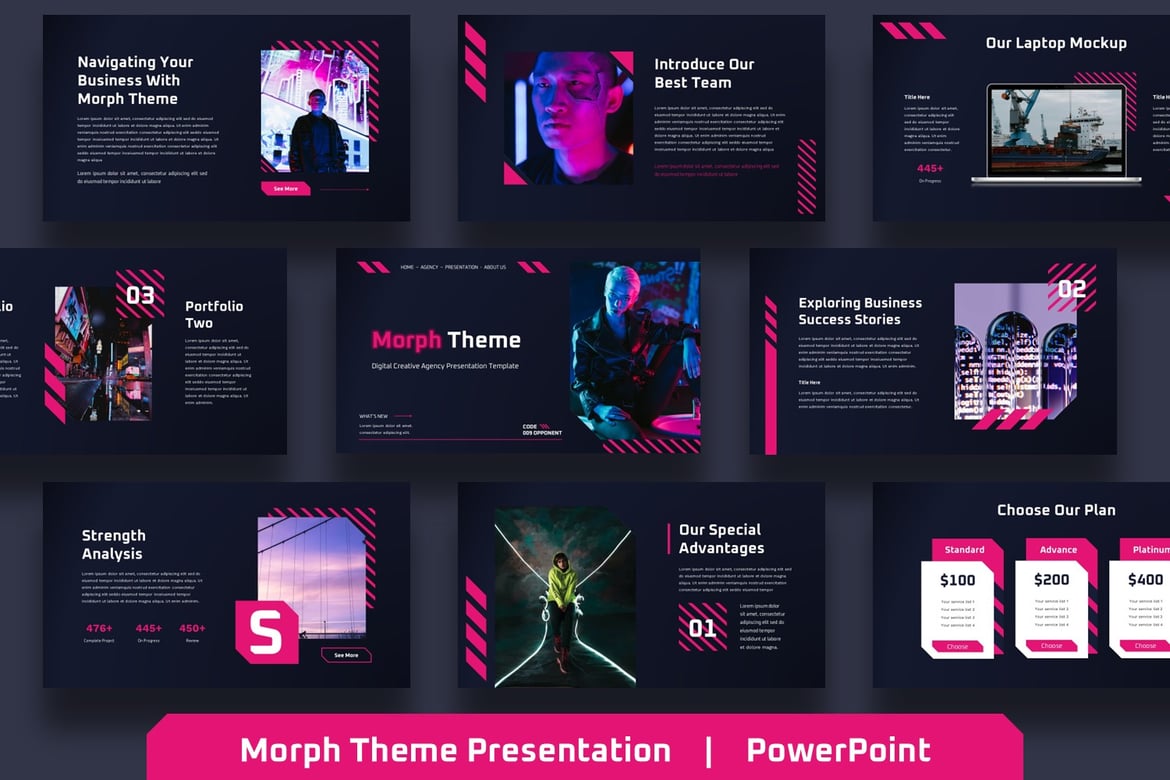 Template Presentasi PowerPoint Morph yang Dinamis dan Kreatif