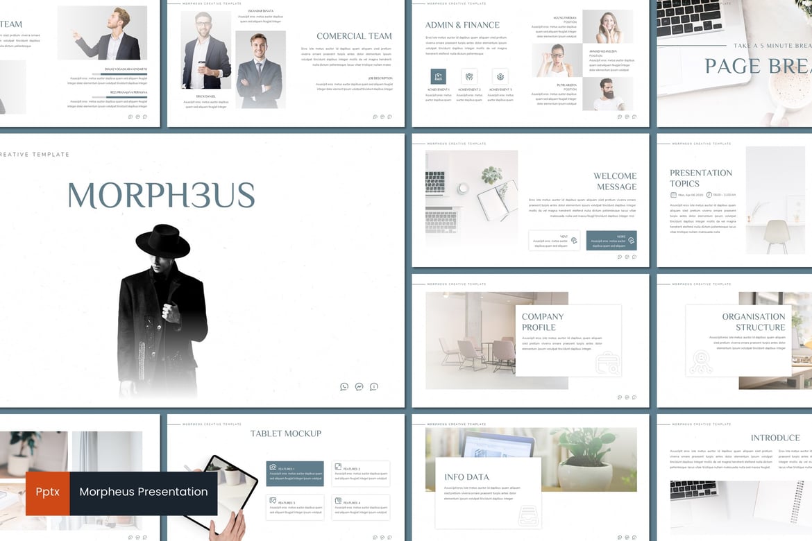 Morpheus - Template PowerPoint Kreatif dan Minimalis