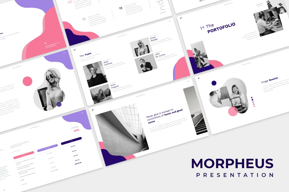 Template Powerpoint Morpheus: Presentasi Minimalis yang Menarik