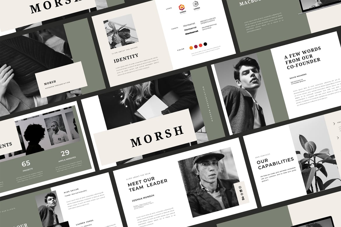 Template PowerPoint Morsh - Solusi Presentasi Bisnis Modern
