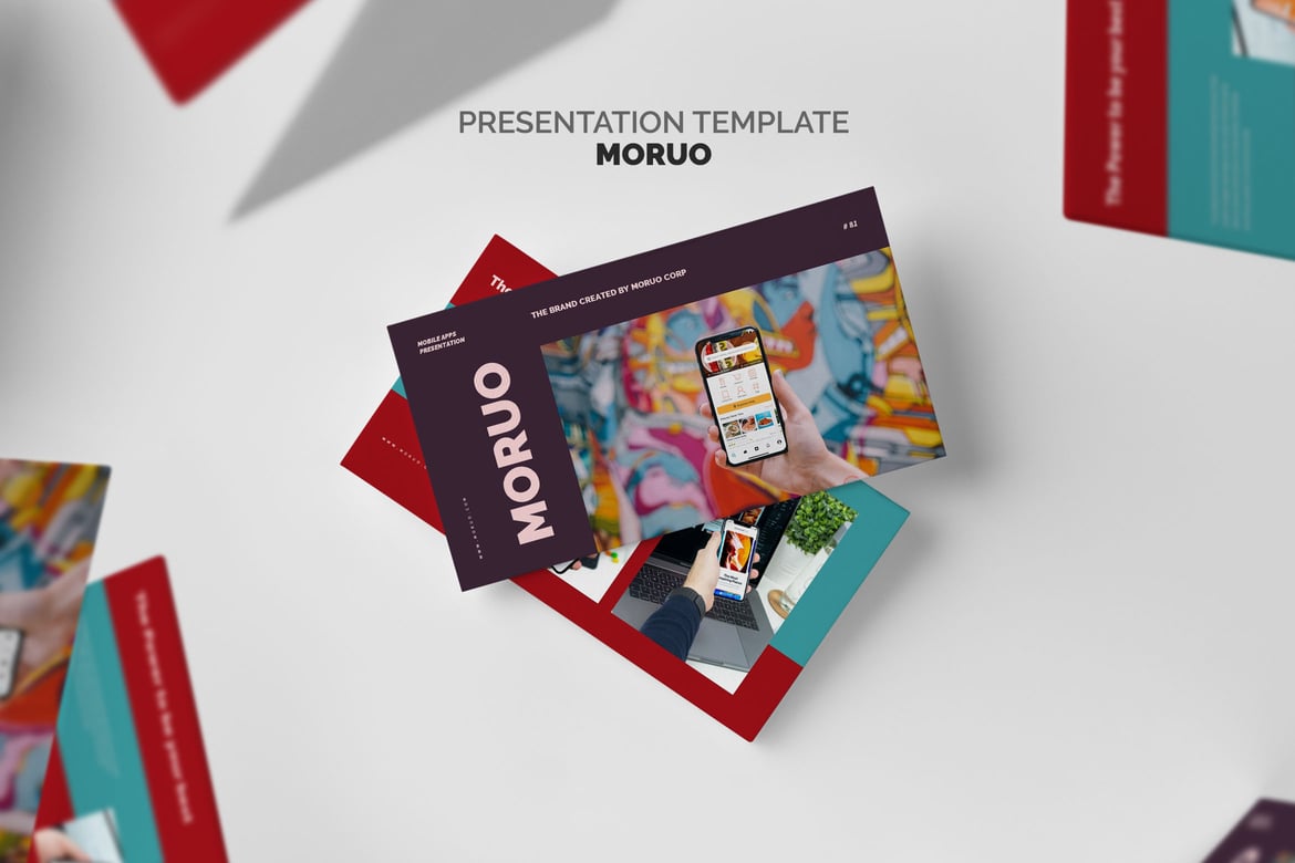 Template PowerPoint Moruo: Presentasi Mobile Apps yang Menarik