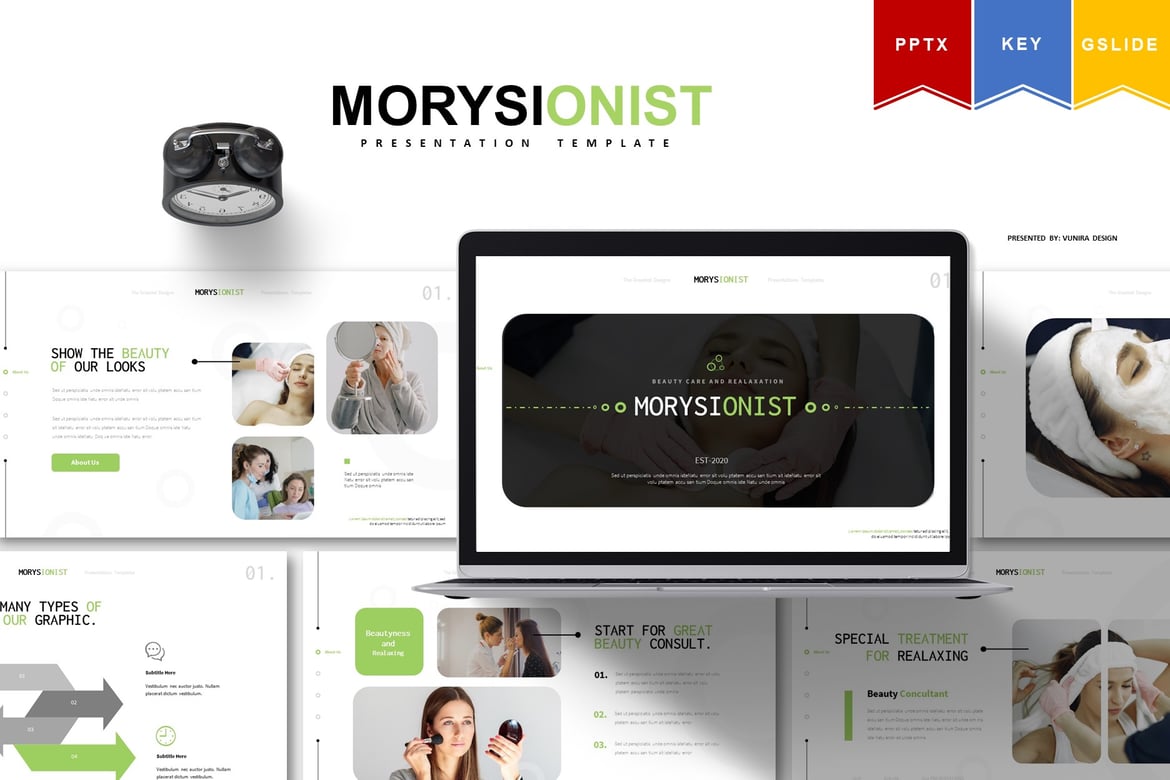 Template Presentasi Morysionist | PowerPoint, Keynote, Google Slides yang Menarik