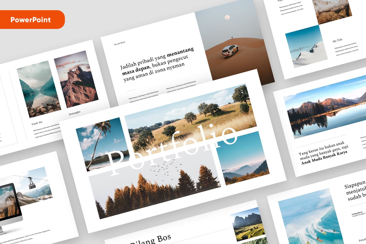 MOSOKSE - Template Presentasi Portofolio Minimalis yang Modern
