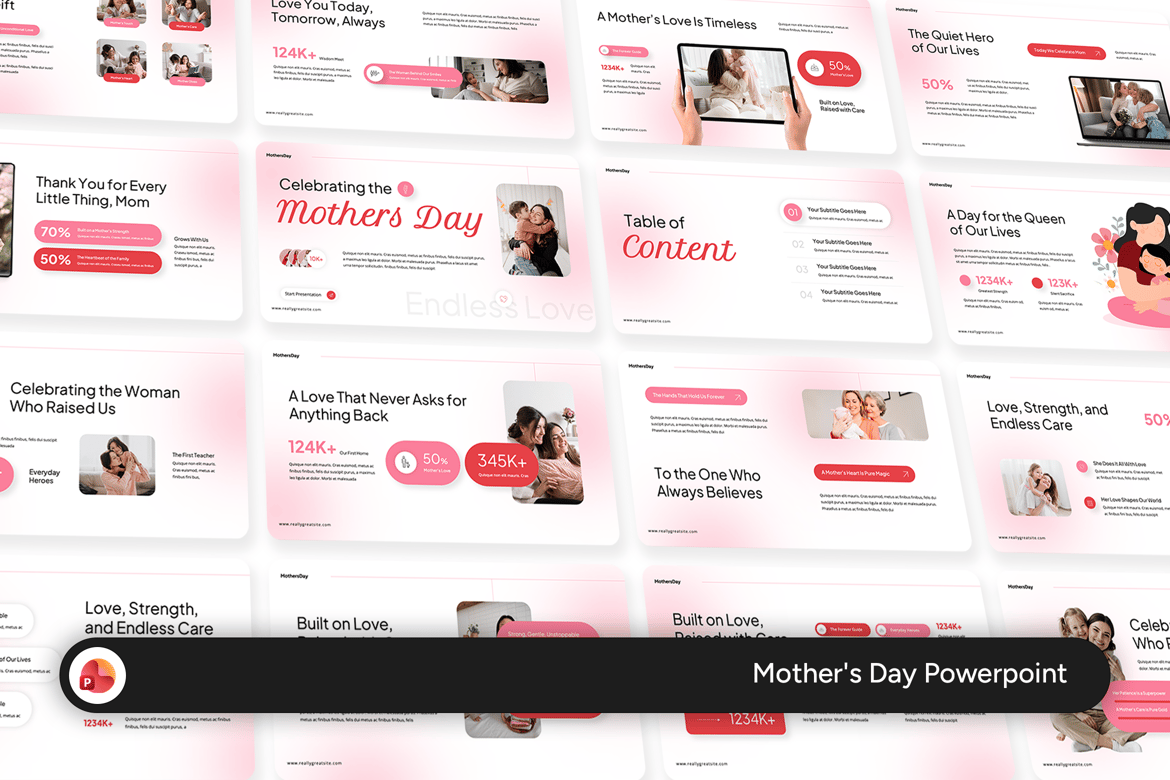 Template PowerPoint Hari Ibu yang Profesional dan Fleksibel
