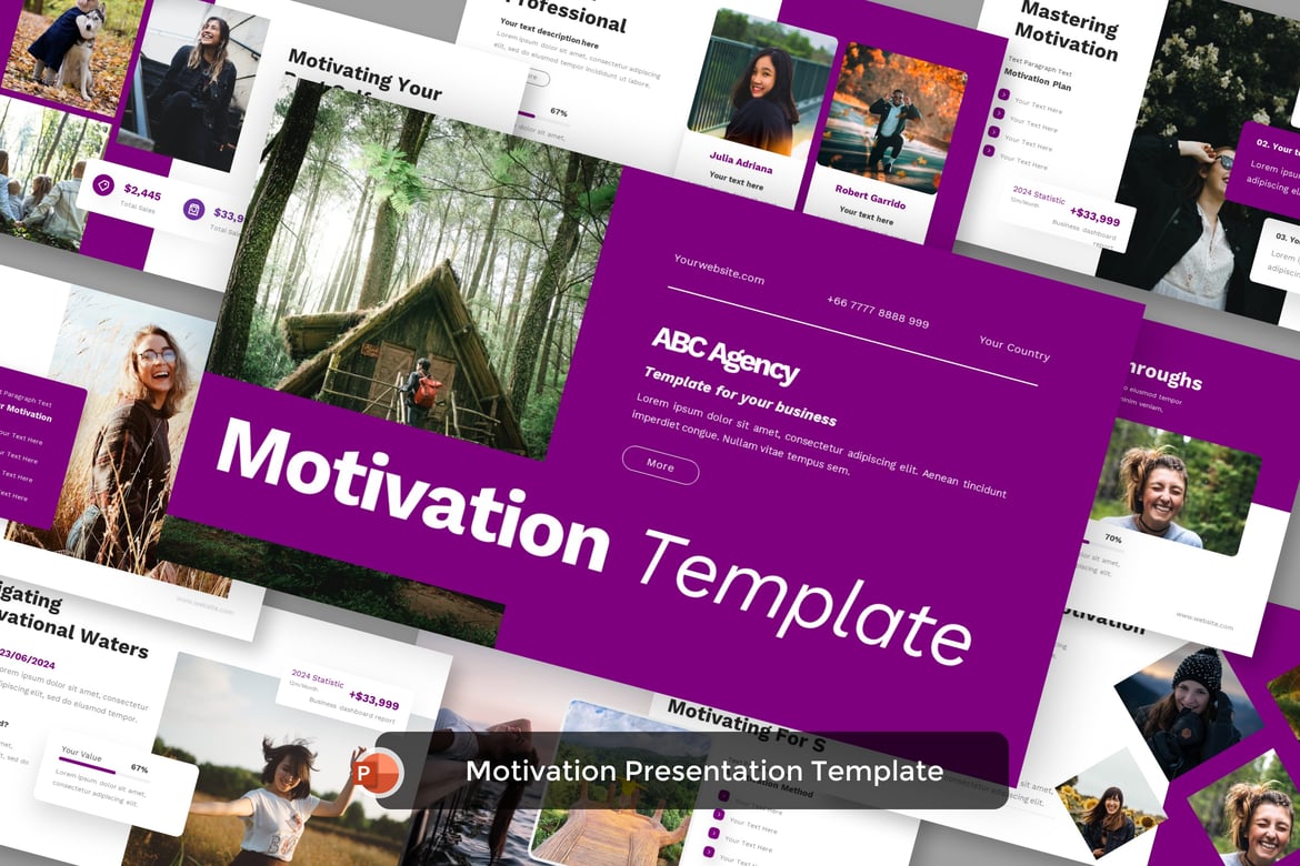 Template PowerPoint Motivasi yang Menarik dan Profesional