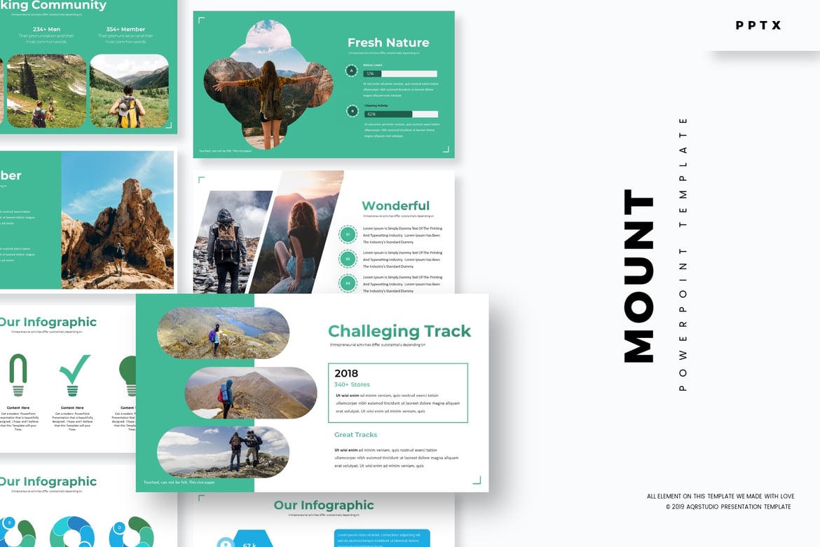 Template Powerpoint Mount - Solusi Presentasi Menarik dan Profesional