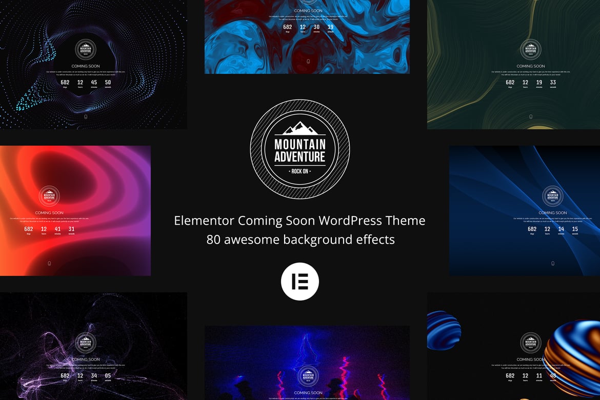 Tema WordPress Mountain - Halaman Coming Soon yang Menarik dan Minimalis