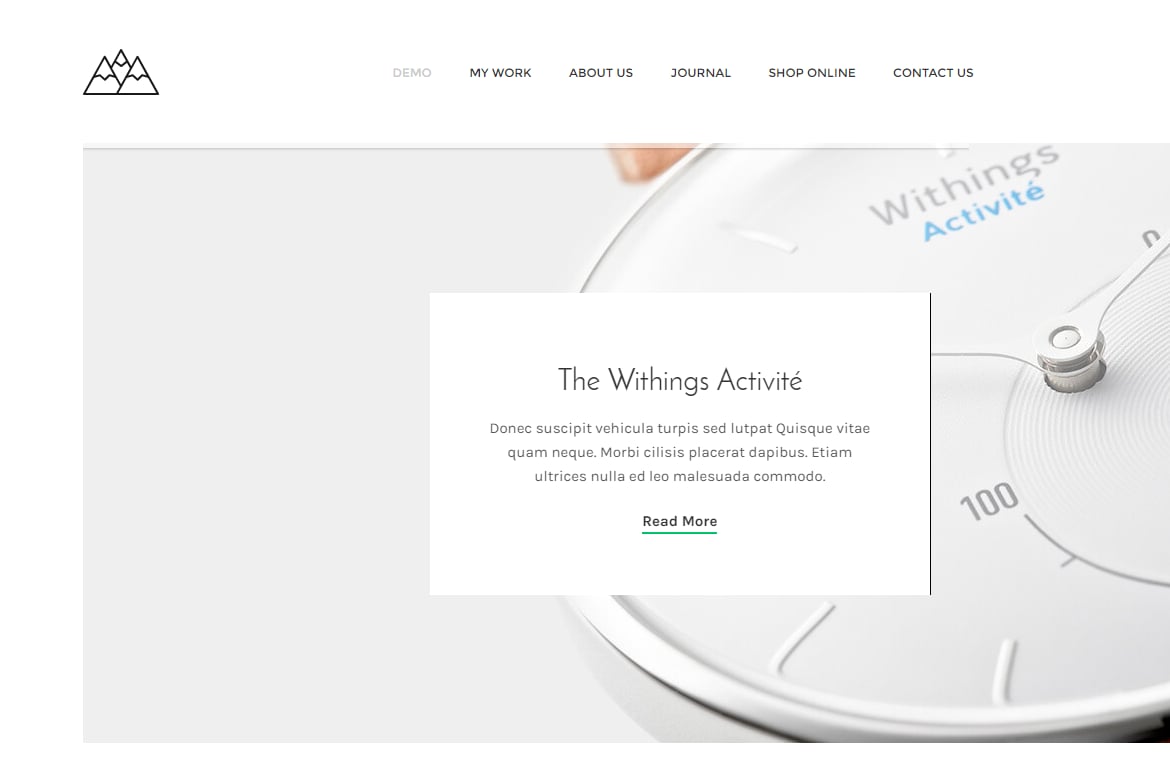 Mountain - Template Website Portofolio Minimalis yang Menginspirasi