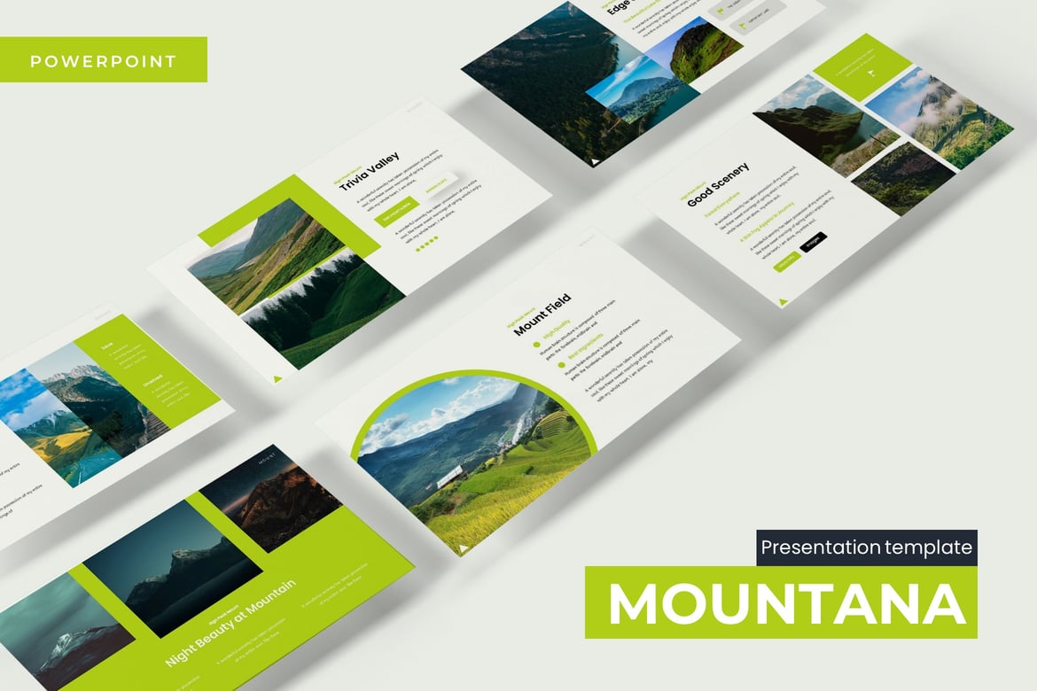 Mountana - Template Powerpoint Serbaguna untuk Presentasi Anda
