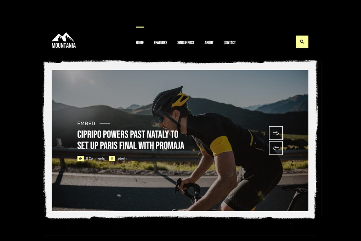 Mountania - Tema WordPress Kreatif untuk Blog Anda
