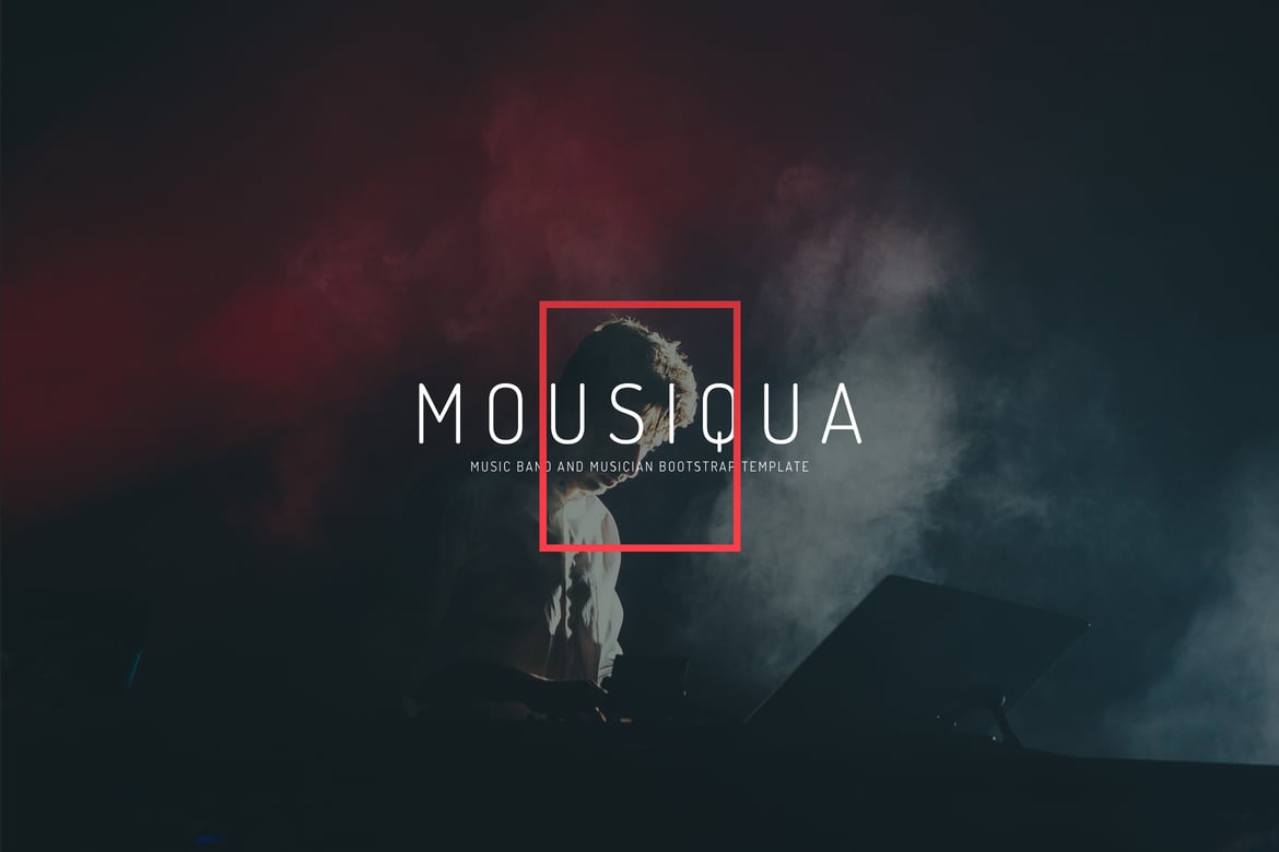 Mousiqua - Template Website untuk Band dan Musisi Modern