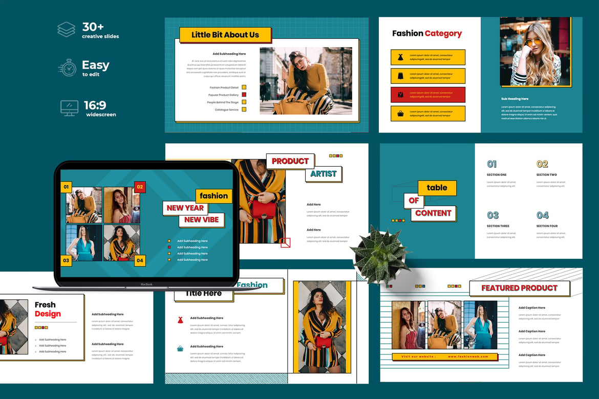 Template Presentasi Powerpoint Profesional untuk Portofolio Bisnis Anda