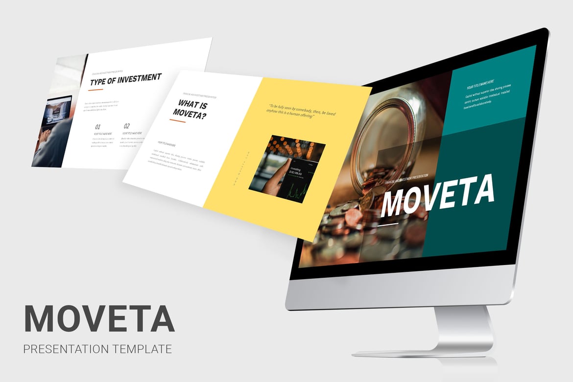 Moveta - Template Presentasi Keuangan dan Investasi yang Menarik