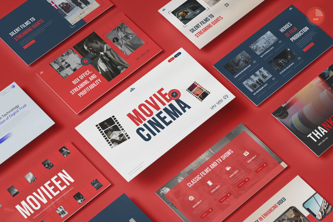Template Presentasi Sinema yang Menarik dan Profesional