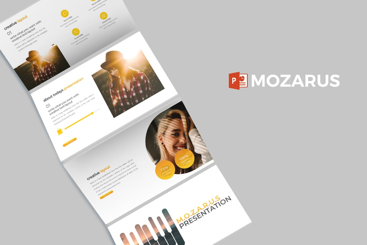 Mozarus - Template Powerpoint Serbaguna yang Menarik