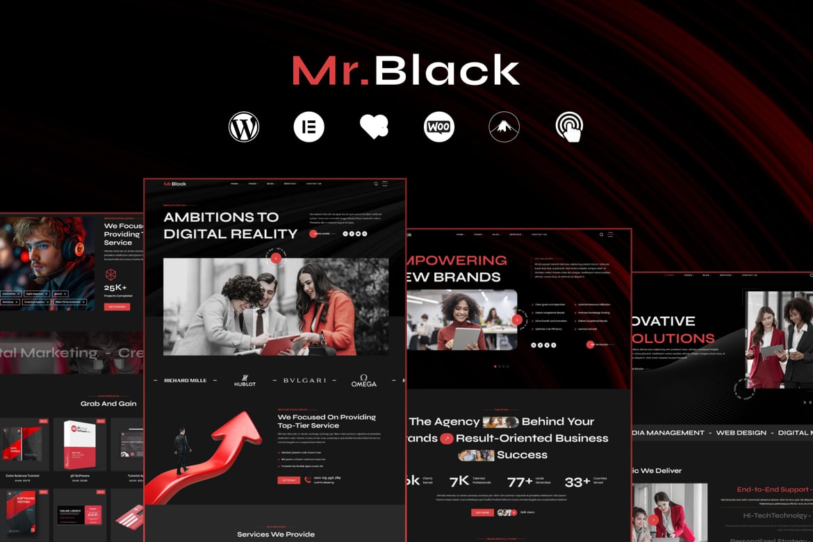 Mr.Black - Tema WordPress untuk Agensi Bisnis yang Kreatif