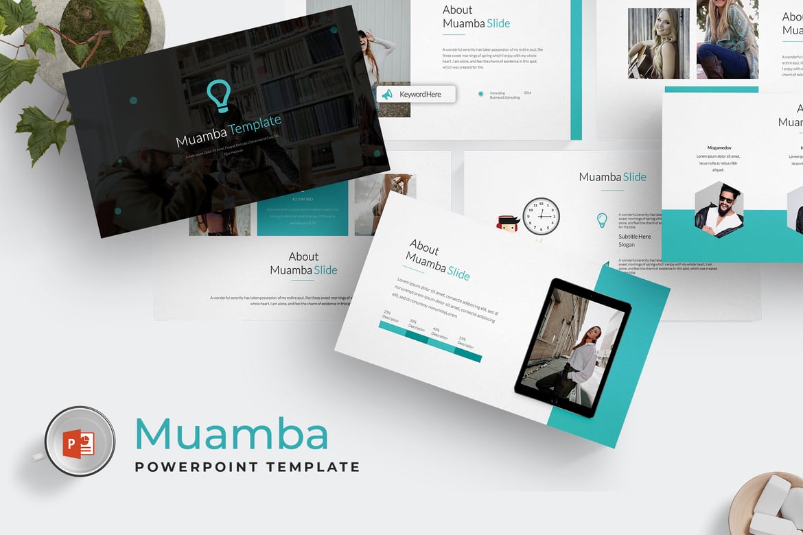 Template PowerPoint Muamba - Solusi Presentasi Profesional