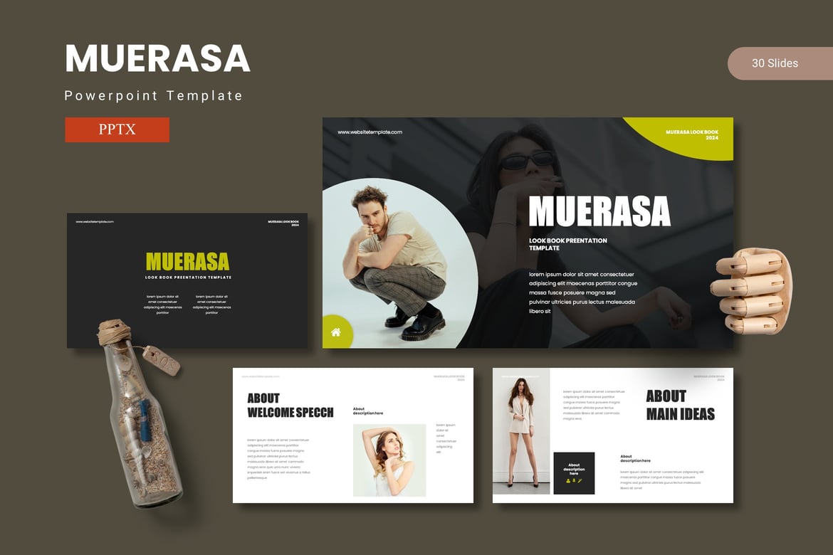 Muerasa - Template PowerPoint Menarik untuk Presentasi Profesional
