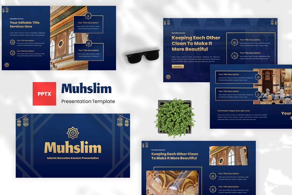 Template Powerpoint Muhslim - Selamat Ramadan yang Modern dan Kreatif