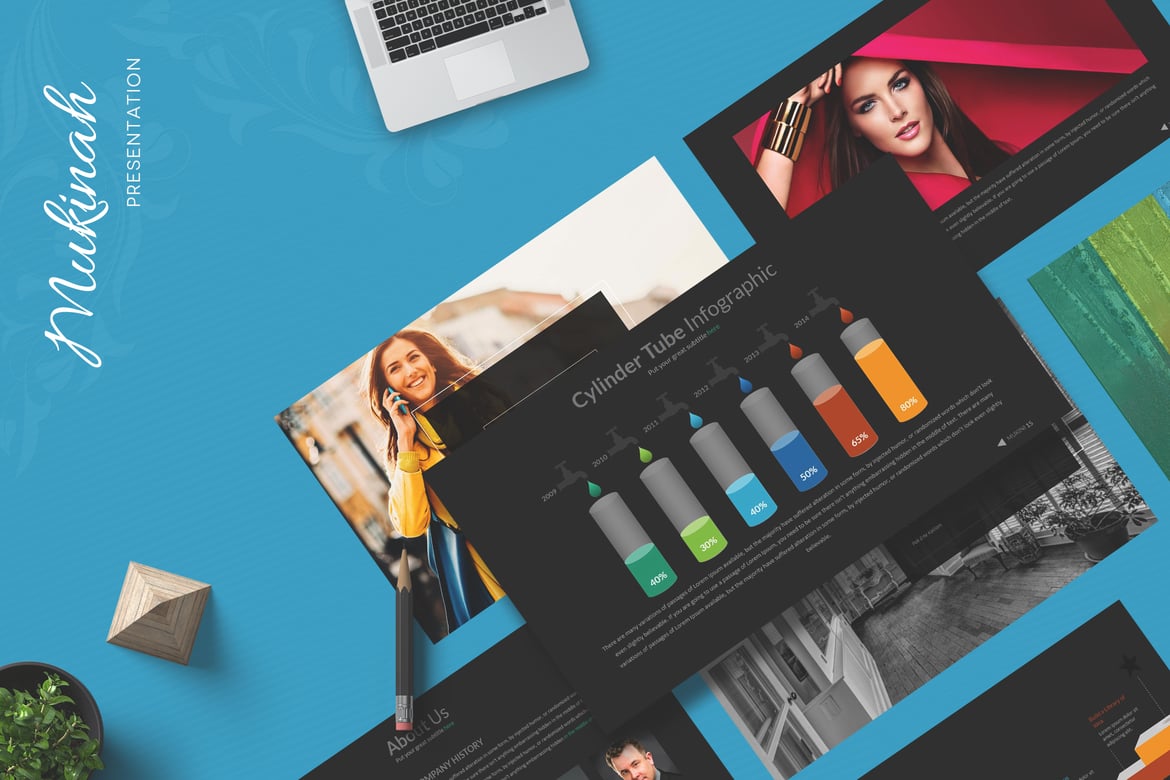 Mukinah - Template PowerPoint Kreatif untuk Presentasi Menarik
