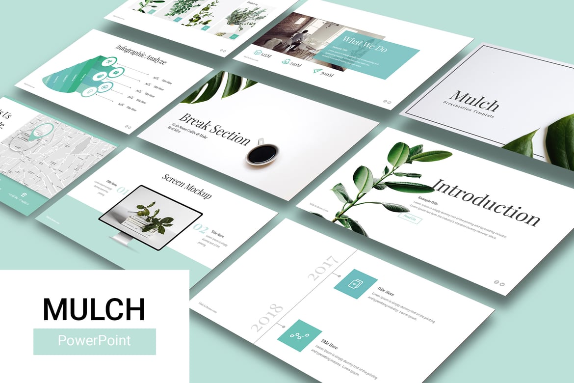 Template Presentasi PowerPoint MULCH yang Modern dan Profesional