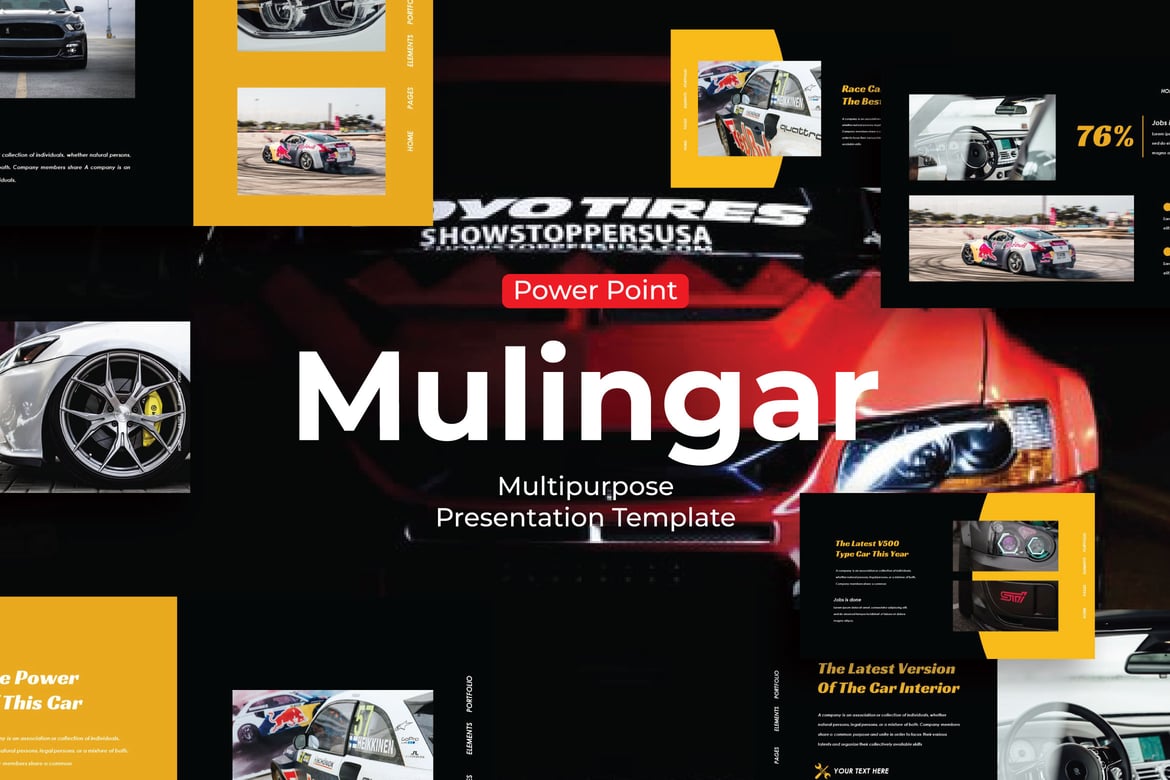 Template PowerPoint Mulingar - Solusi Presentasi Kreatif Anda