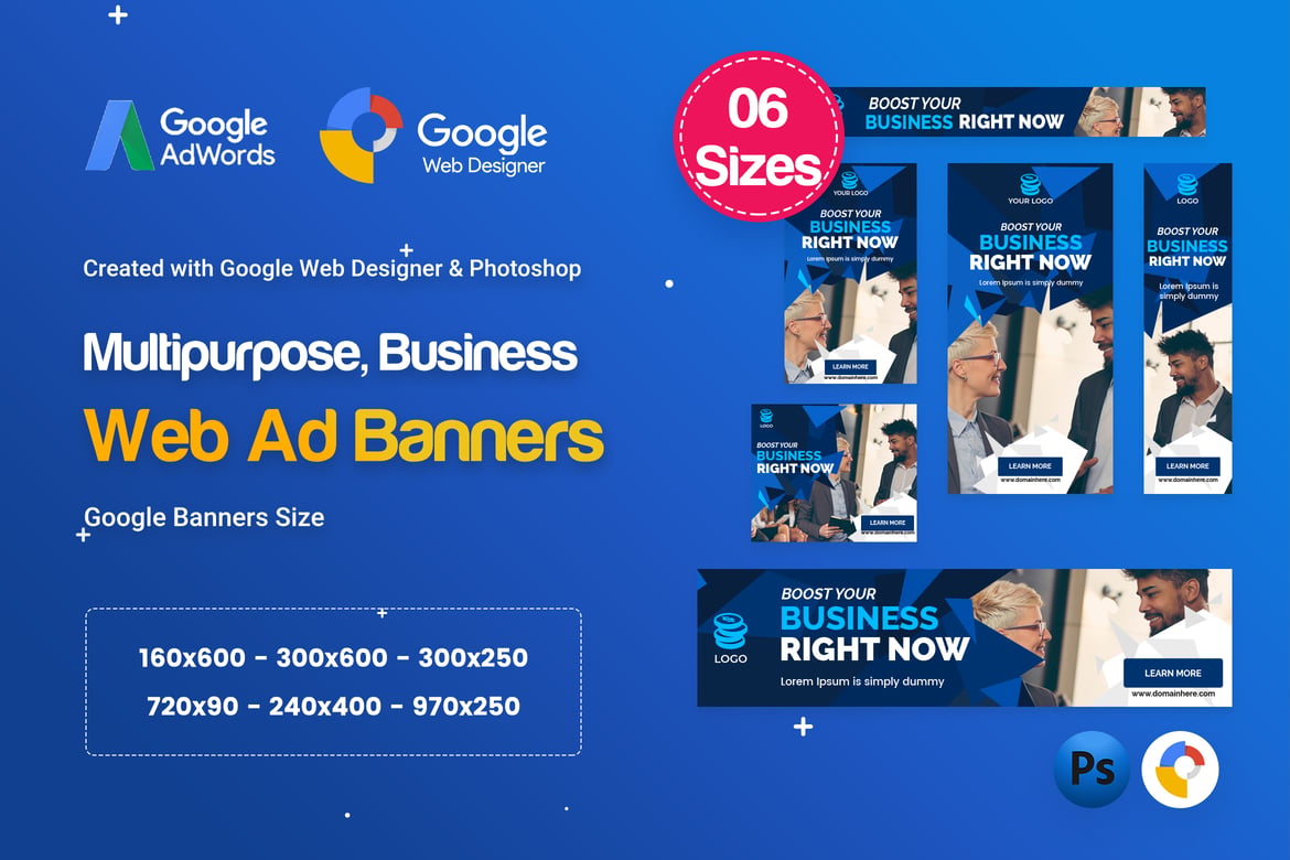 Template Website Spanduk Serbaguna HTML5 D73