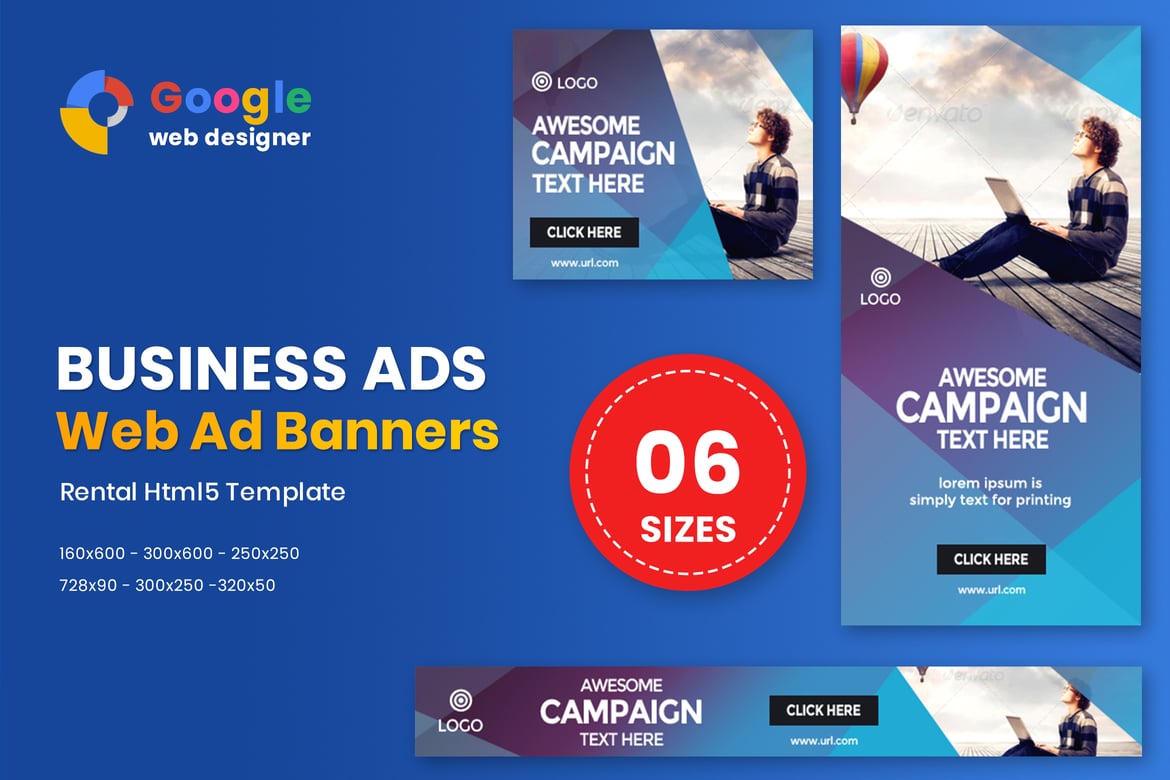 Template Banner Serbaguna HTML5 yang Menarik