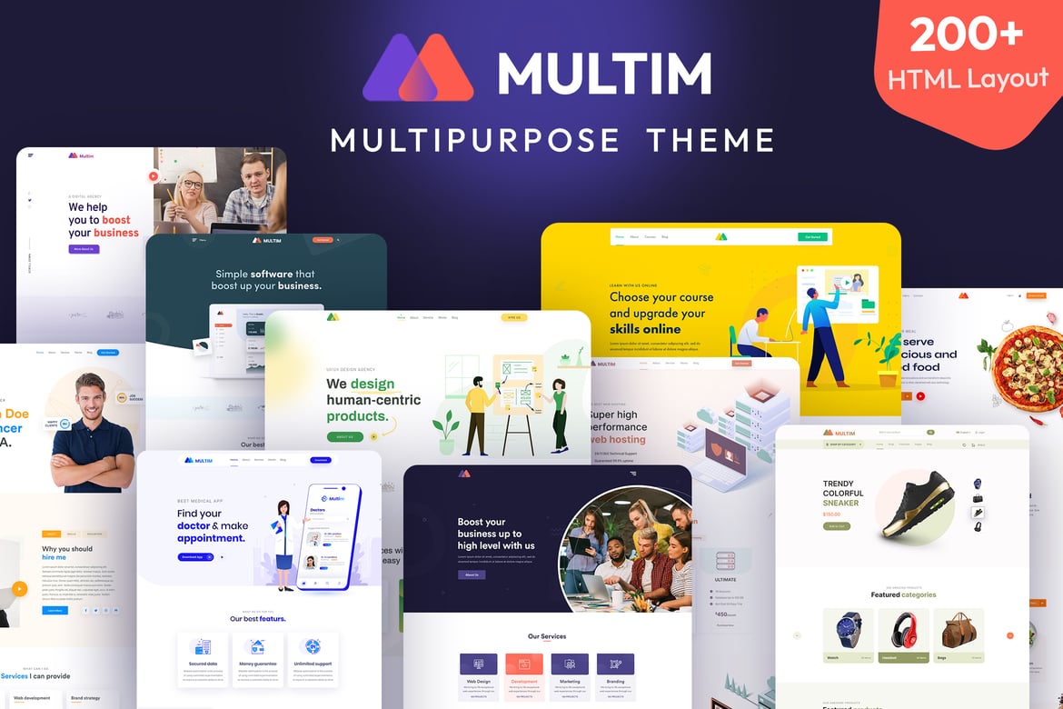 Multim - Template Website HTML5 Serbaguna yang Kreatif
