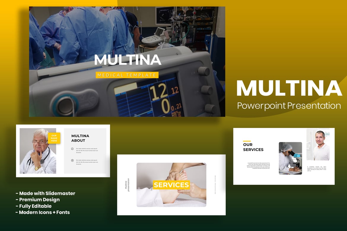 Template Powerpoint Multina - Solusi Presentasi yang Menarik