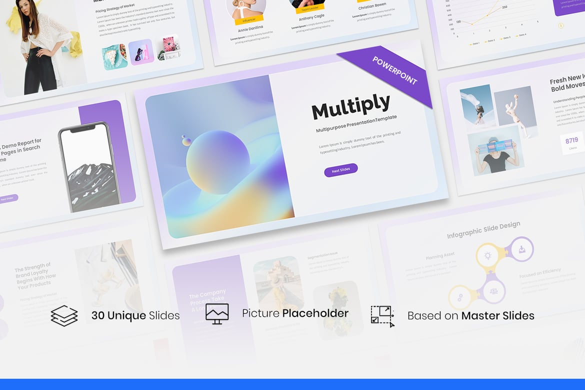 Multiply – Template PowerPoint Serbaguna yang Modern
