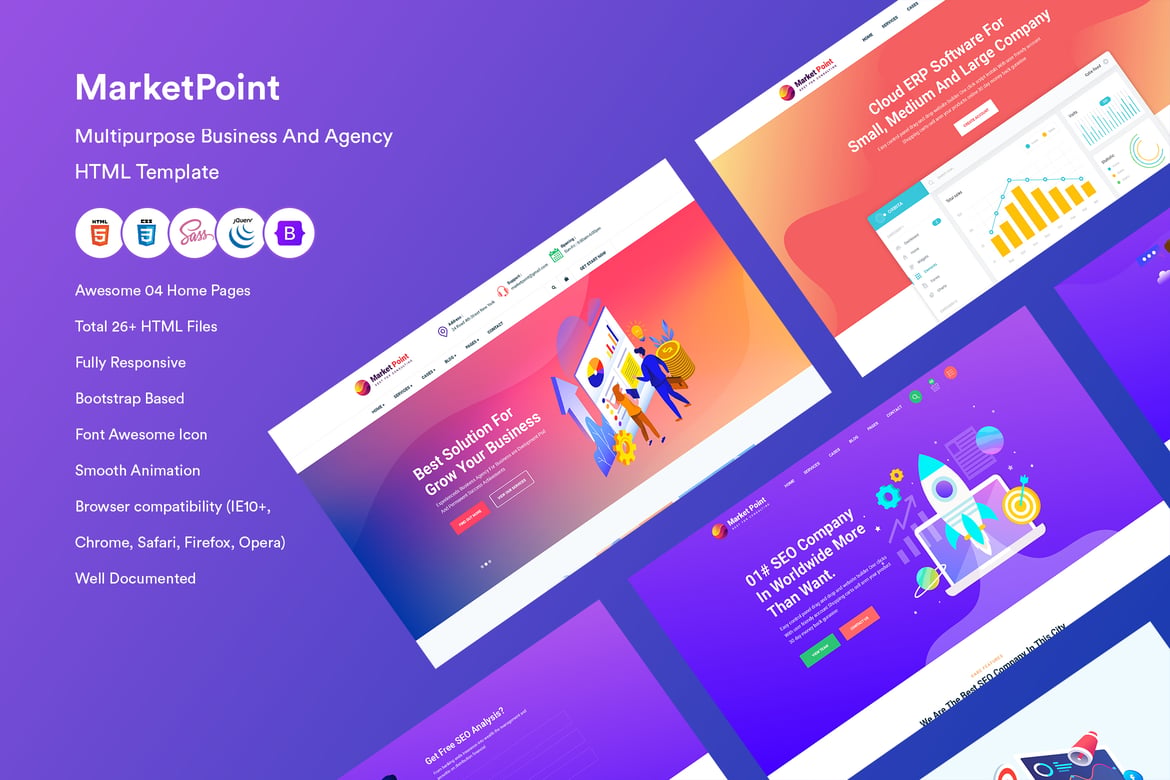 Template Website Serbaguna untuk Bisnis dan Agensi