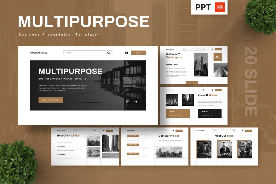 Template Powerpoint Bisnis Serbaguna yang Menarik