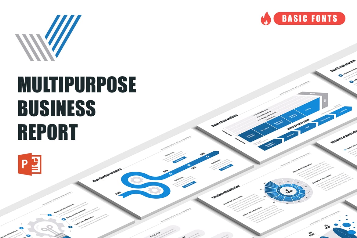Template Presentasi Bisnis Serbaguna untuk PowerPoint