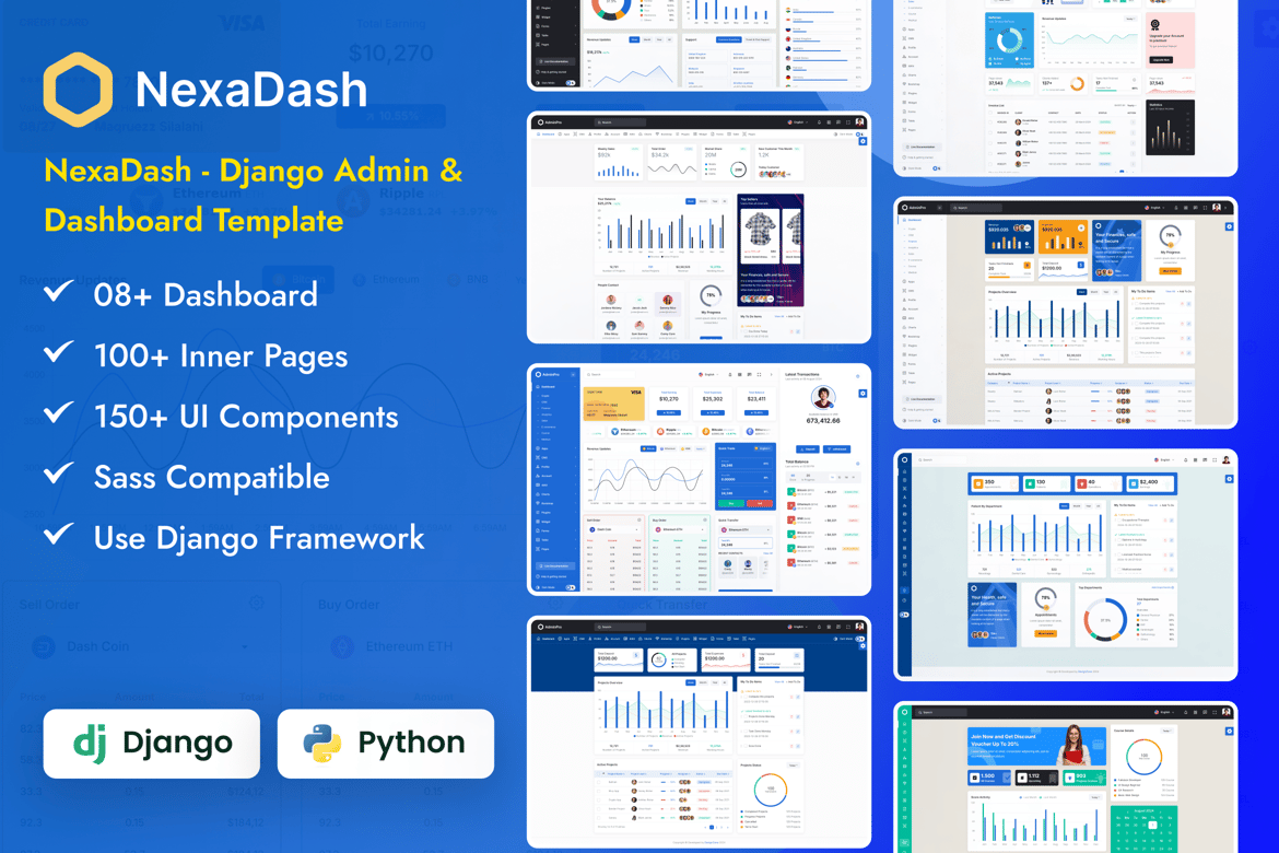 Template Web Admin & Dashboard Django Multifungsi