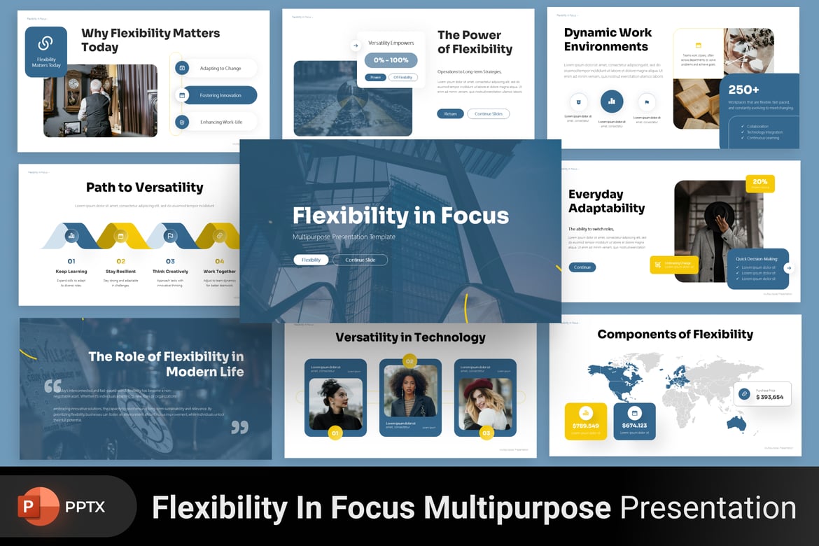 Template PowerPoint Serbaguna untuk Presentasi Menarik