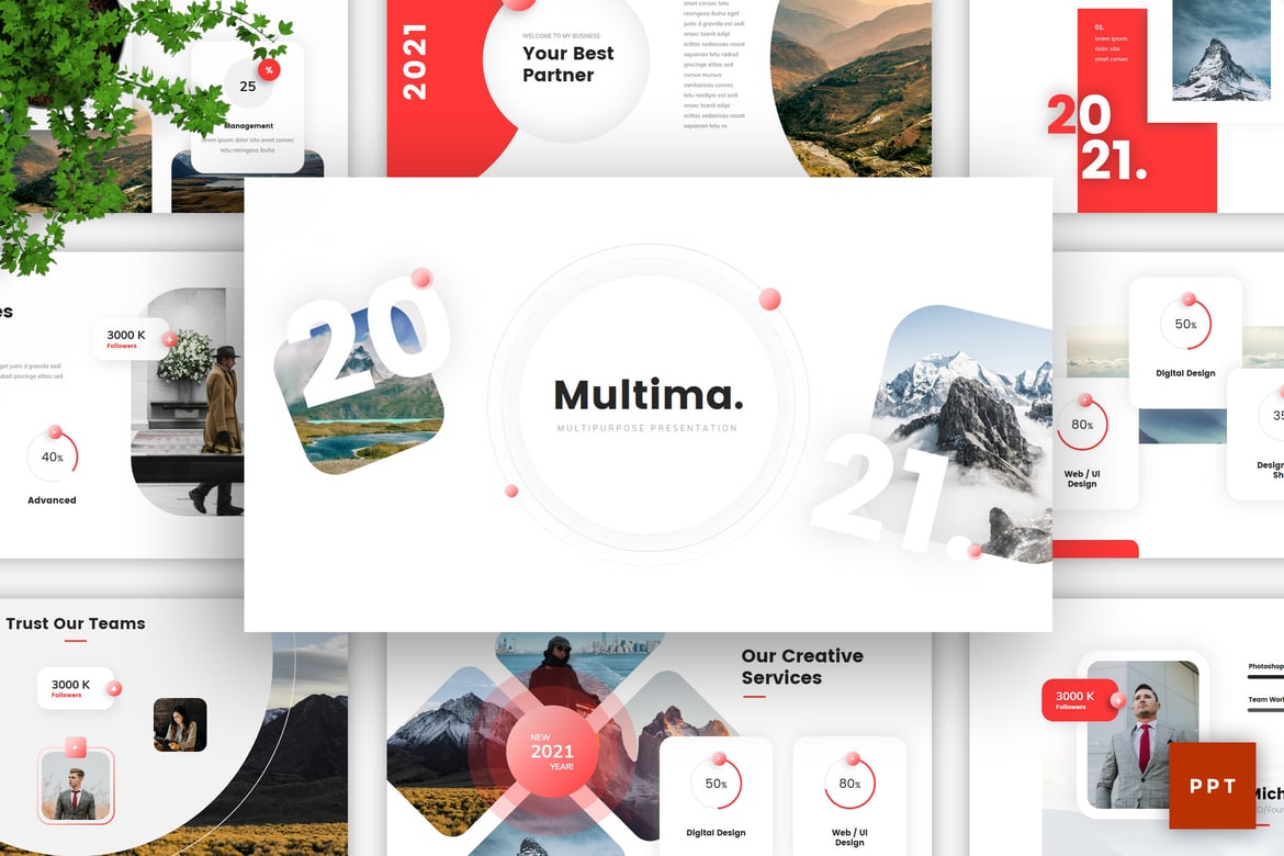 Template Presentasi PowerPoint Serbaguna Multima