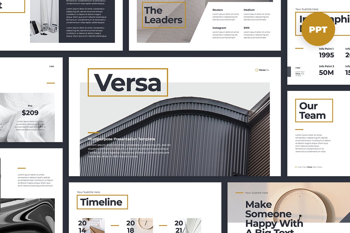Template Presentasi PowerPoint Serbaguna yang Elegan