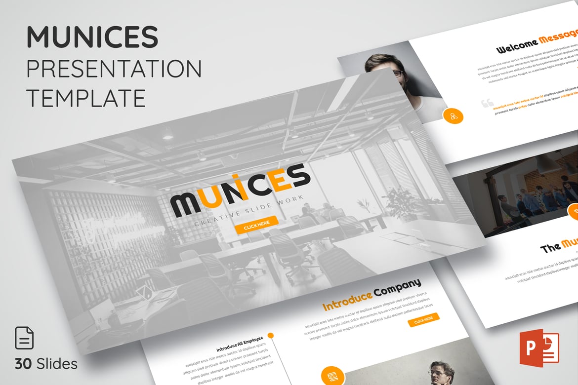 Template Presentasi PowerPoint Munices - Modern dan Serbaguna
