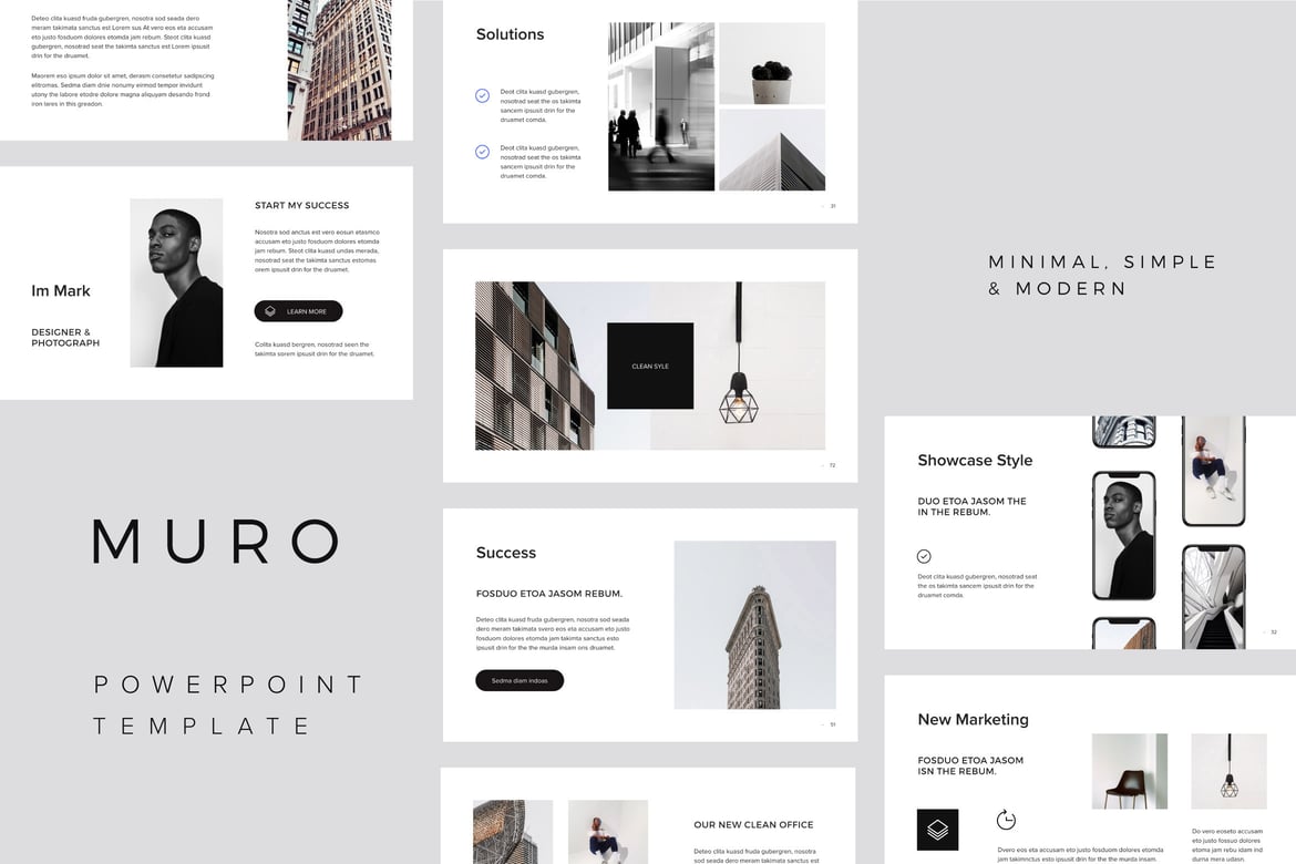 MURO - Template Powerpoint Minimalis dan Modern