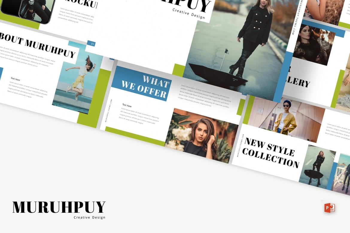Template PowerPoint Muruhpuy - Presentasi Modern dan Menarik